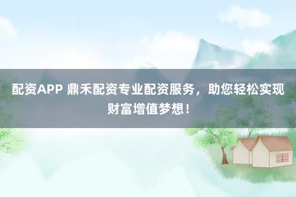 配资APP 鼎禾配资专业配资服务，助您轻松实现财富增值梦想！