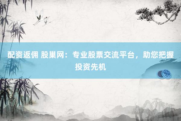 配资返佣 股巢网：专业股票交流平台，助您把握投资先机