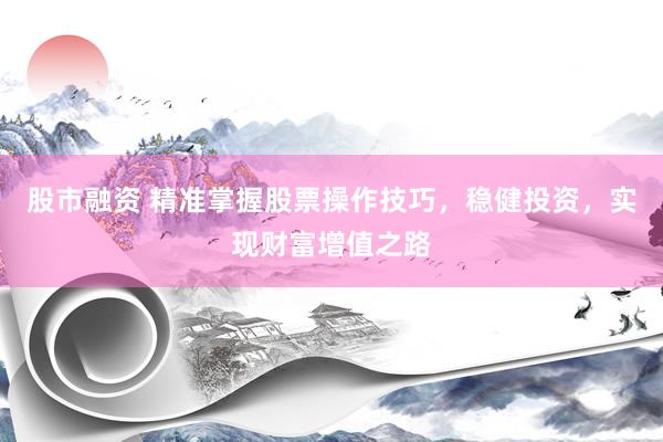 股市融资 精准掌握股票操作技巧，稳健投资，实现财富增值之路