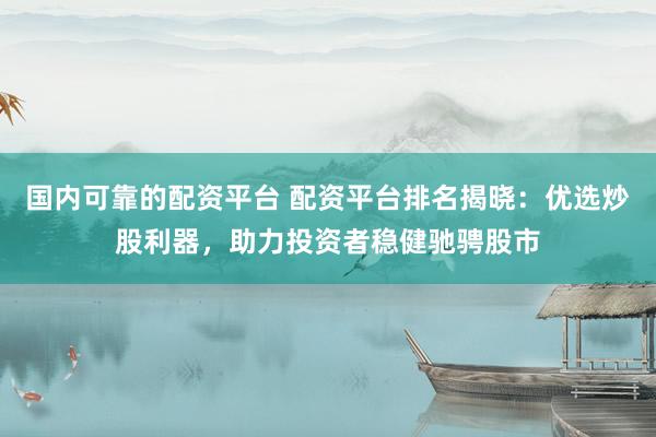 国内可靠的配资平台 配资平台排名揭晓：优选炒股利器，助力投资者稳健驰骋股市