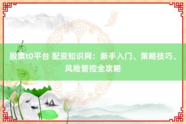 股票t0平台 配资知识网:新手入门、策略技巧、风险管控全攻略